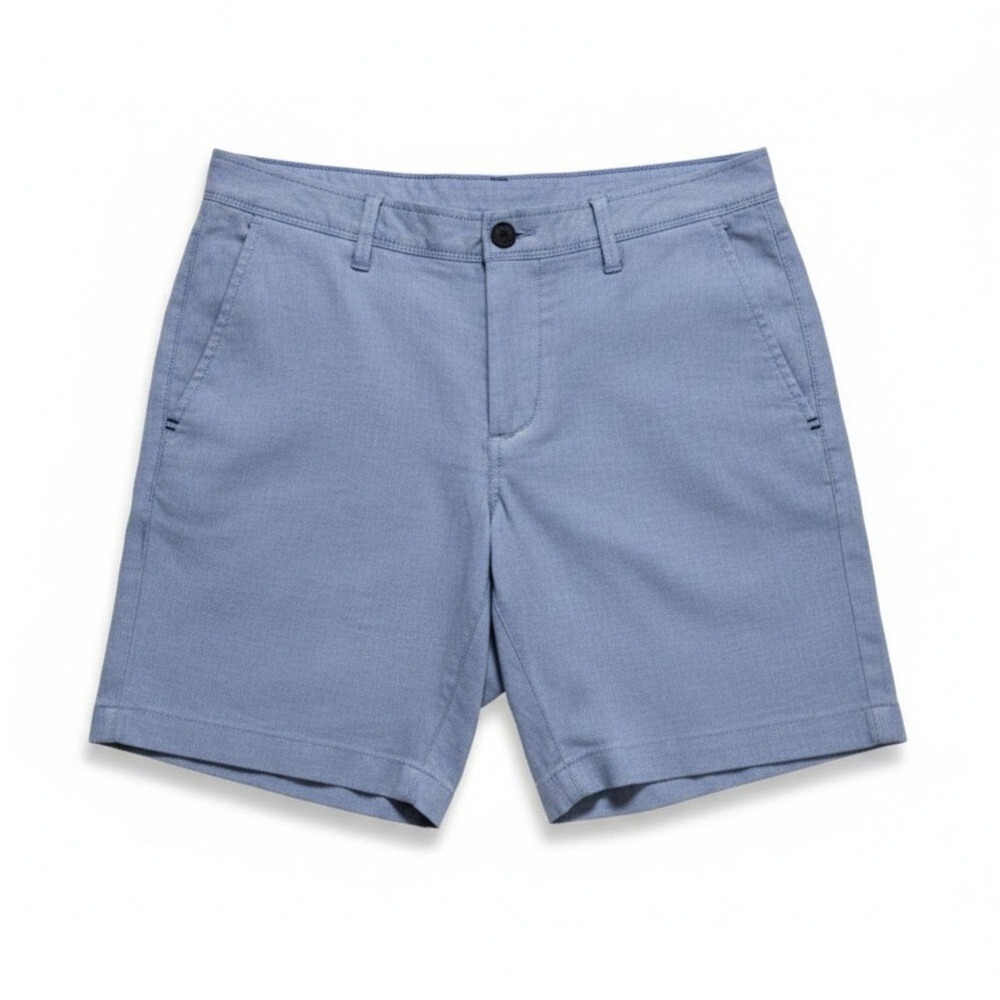 Tommy Bahama Beach Coast Linen FF Short 8 Mens 28 Port Side Blue Summer Casual